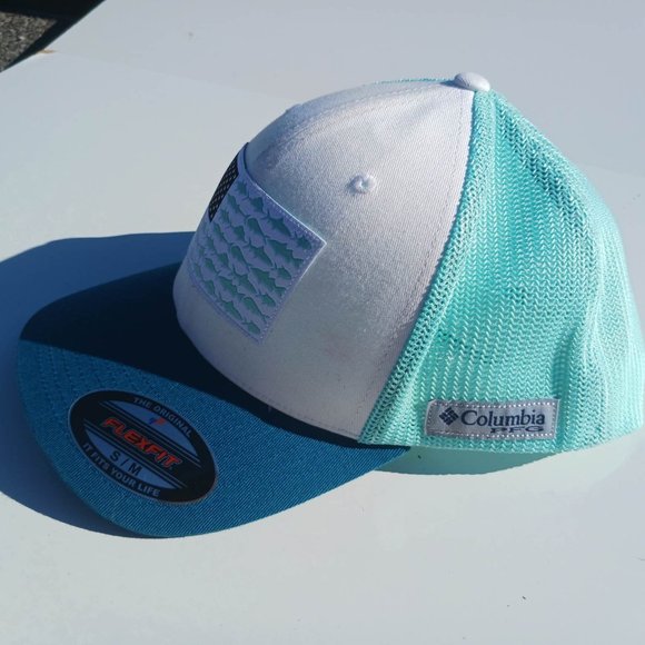 PFG Size OS White Blue Men's CAP - Picture 3 of 8